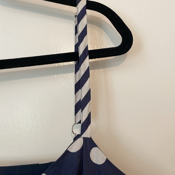 Modcloth Celebrated Style Fit and Flare Midi Dress Striped Polka Dot. like new! - Picture 3 of 6